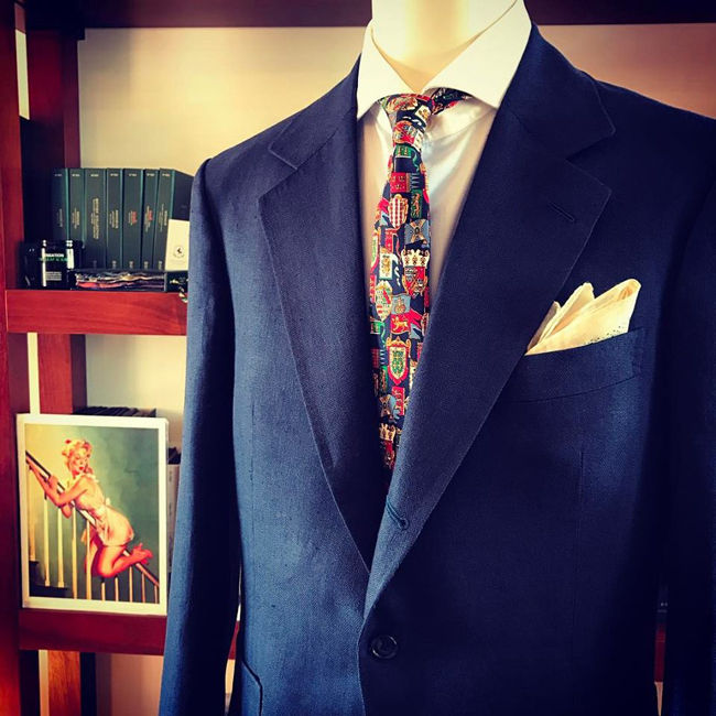 Lisbon based bespoke tailor Ayres Goncalo