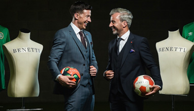 Benetti Menswear are the Official Tailor to the Football Association of Ireland 