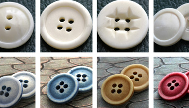 Types of buttons for clothing