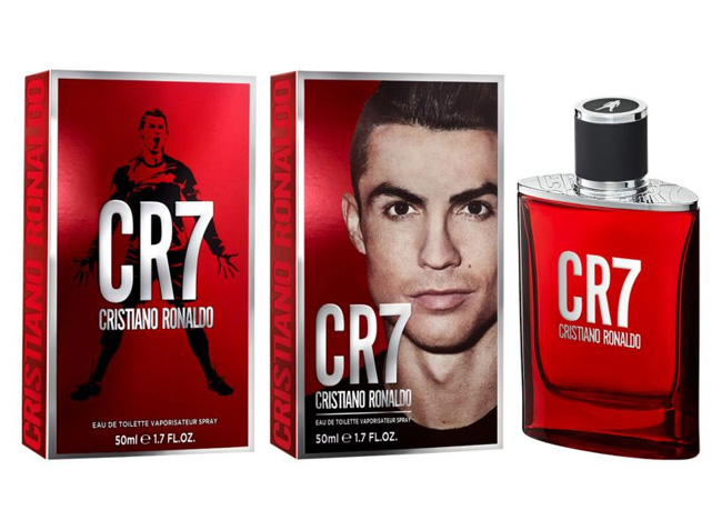 Cristiano Ronaldo with a new fragrance