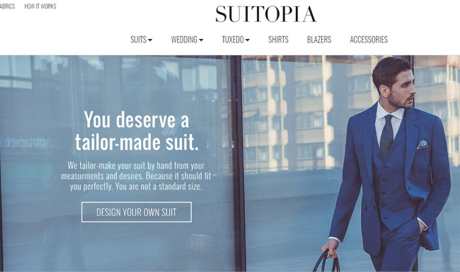 Where to order a custom-made men's suit online?