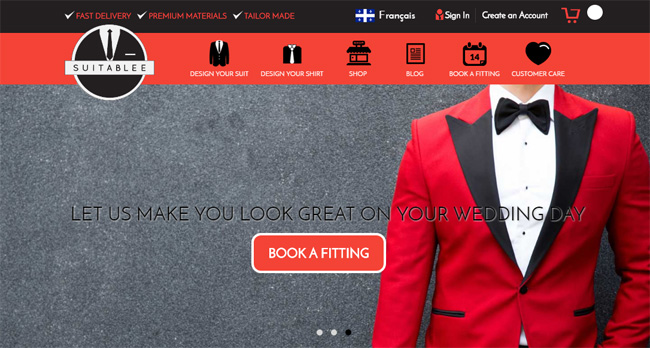 Where to order a custom-made men's suit online?