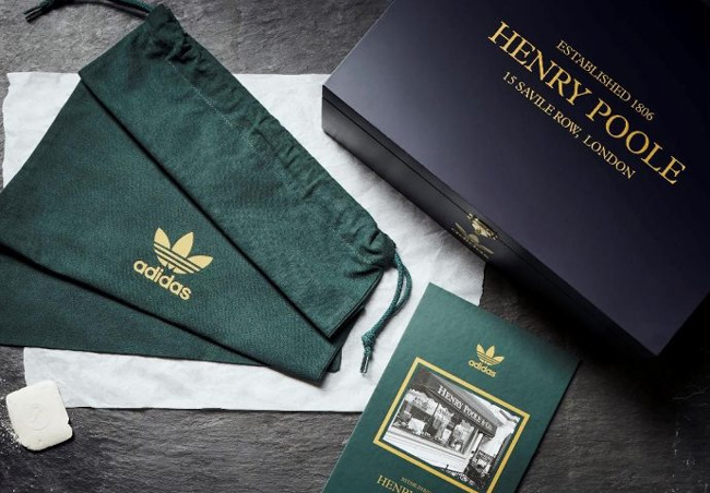 adidas in a collaboration with Savile Row tailor Henry Poole