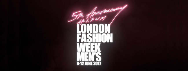 Tracey Emin CBE RA Designs LFWM Fifth Anniversary Logo