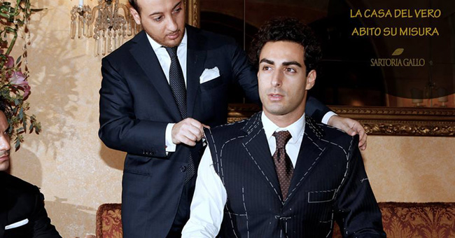 Bespoke men's suit tailors in Rome