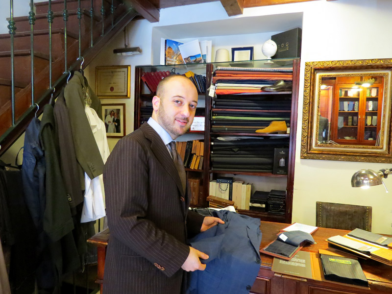 Sartoria Gallo is a tailor shop in Rome
