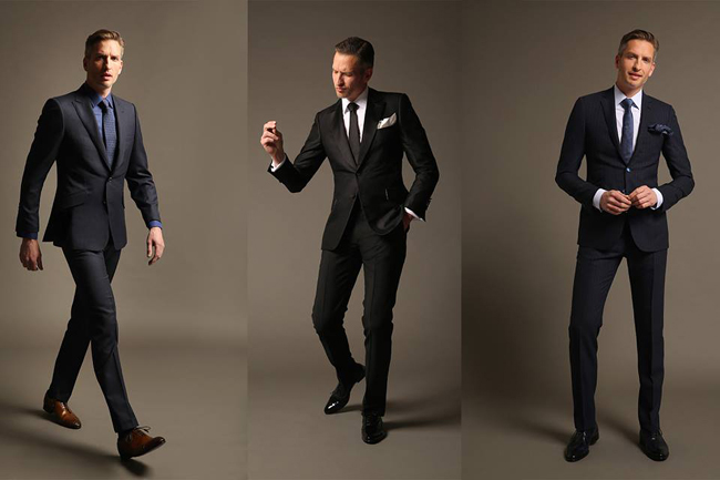 French bespoke suits by Francesco Smalto