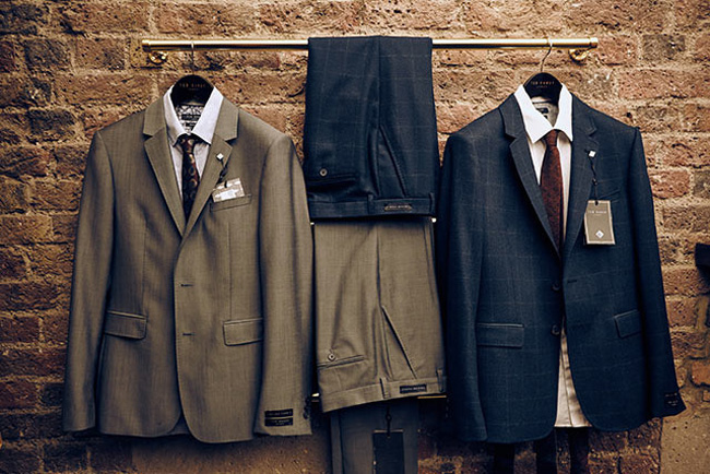 Custom made suits by Ted Baker