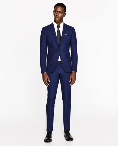 Zara shop blue tuxedo