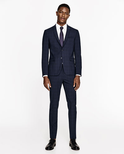 Zara hot sale blue tuxedo