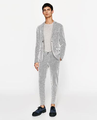 ZARA presented tailored suits Spring/Summer 2017 collection