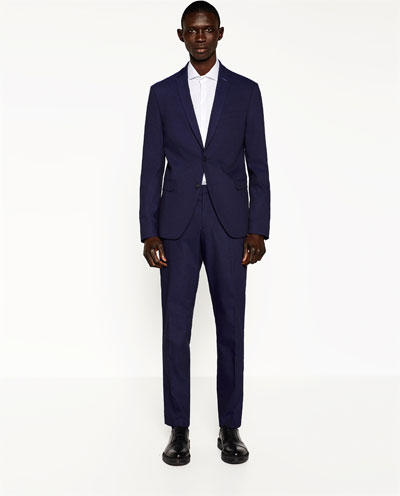 Zara sale blue tuxedo