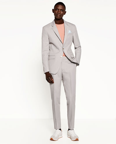 ZARA presented tailored suits Spring/Summer 2017 collection