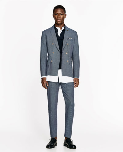 ZARA presented tailored suits Spring/Summer 2017 collection