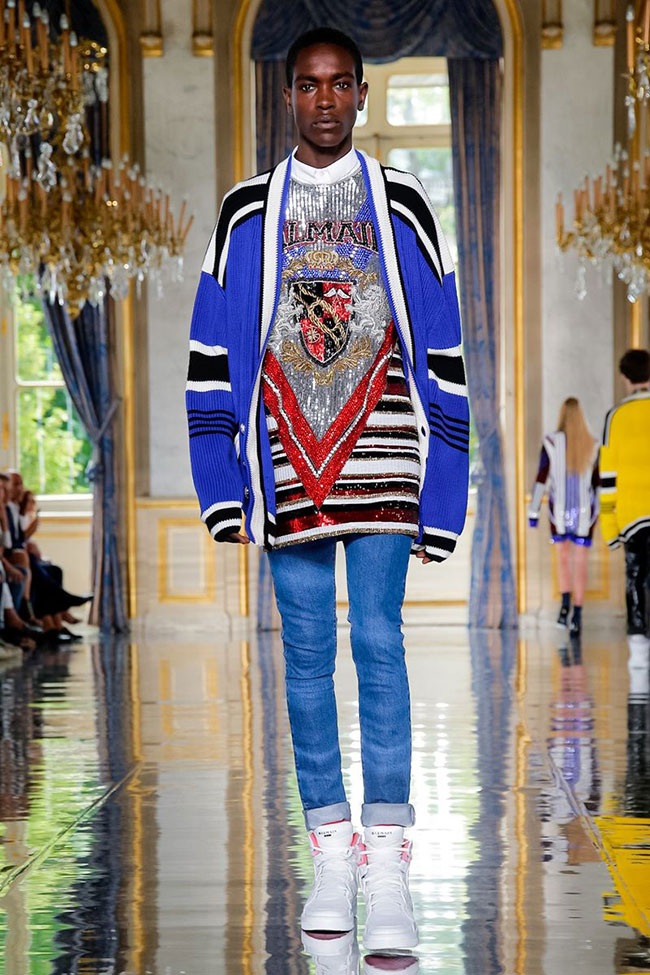 Balmain's Homme Vision of Rock Glam '19 at Paris Men's Fashion Week 