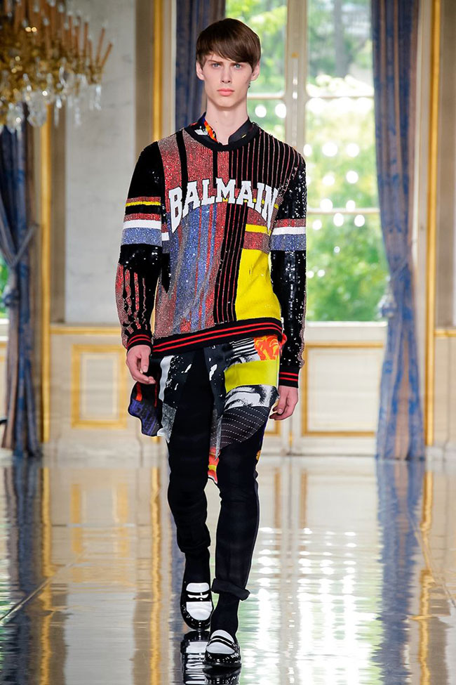 Balmain's Homme Vision of Rock Glam '19 at Paris Men's Fashion Week 