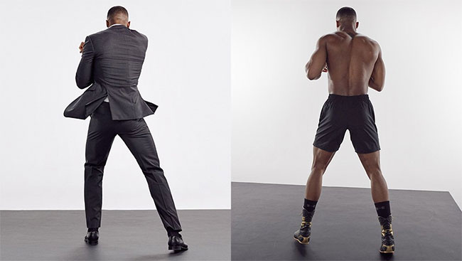 Anthony Joshua is the face of BOSS stretch tailoring