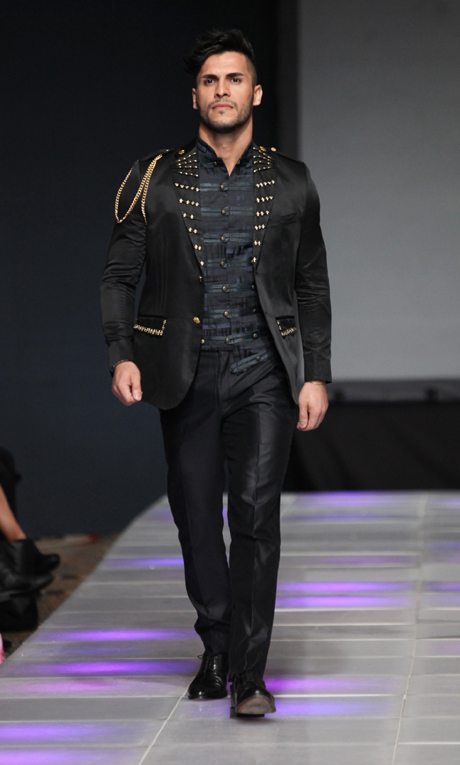 Designer Carlos Benguigui at Couture Fashion Week New York