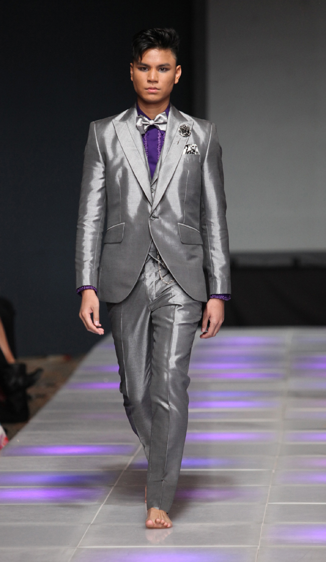 Designer Carlos Benguigui at Couture Fashion Week New York