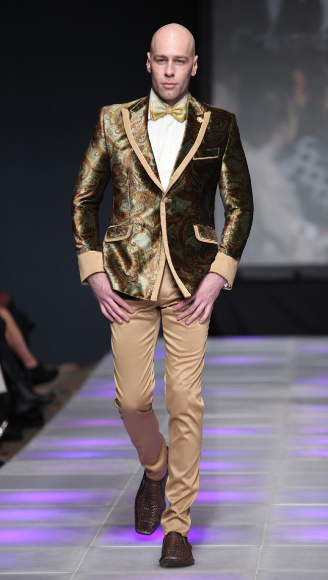 Designer Carlos Benguigui at Couture Fashion Week New York