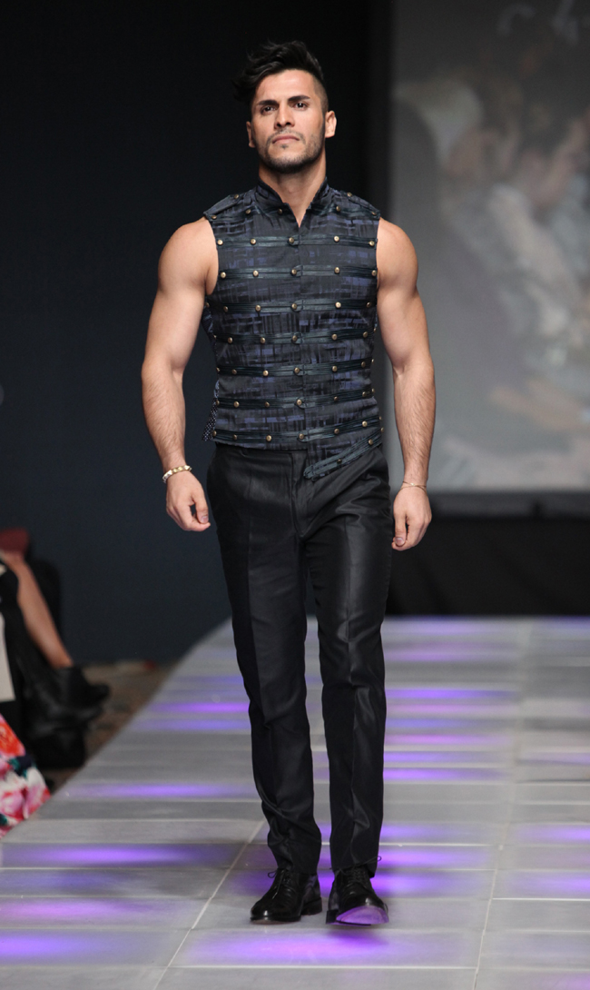 Designer Carlos Benguigui at Couture Fashion Week New York