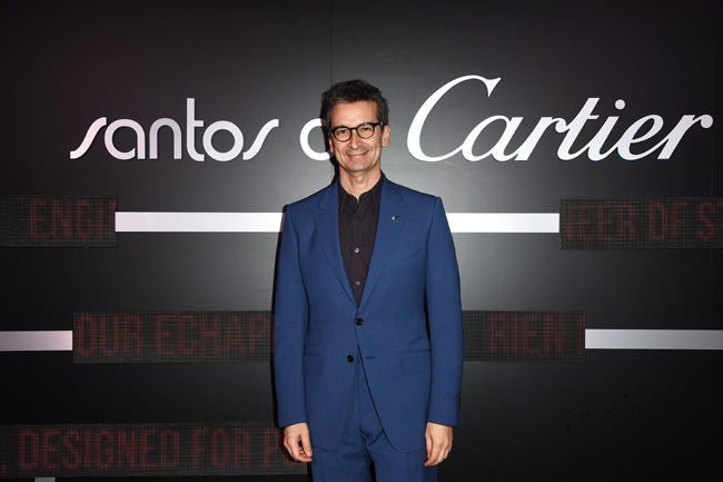 Cartier celebrated the launch of the Santos de Cartier watch