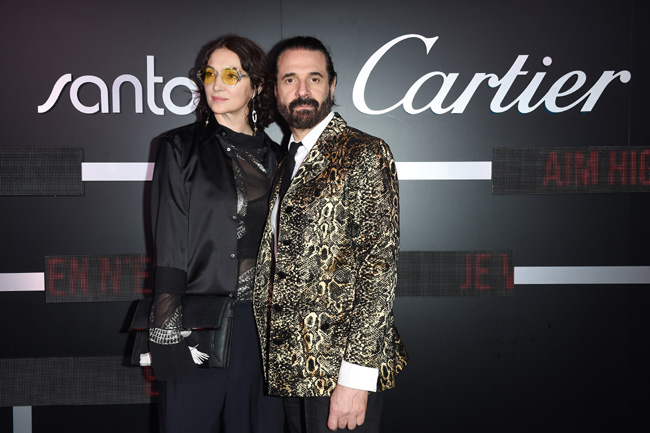 Cartier celebrated the launch of the Santos de Cartier watch