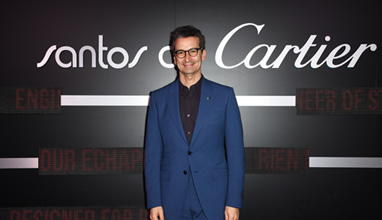 Cartier celebrated the launch of the Santos de Cartier watch