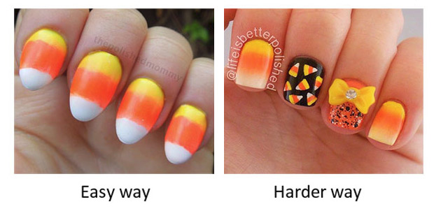 Halloween easy manicure ideas