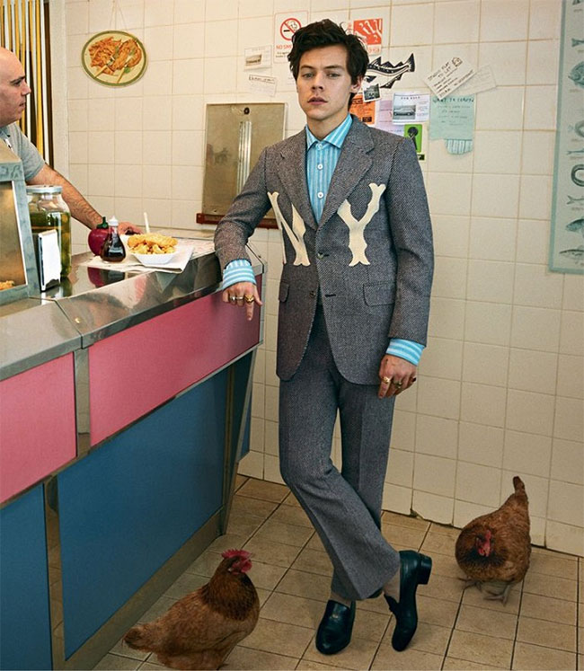 Harry Styles - the face in Gucci Tailoring Campaign