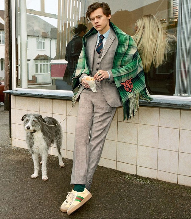 Harry Styles - the face in Gucci Tailoring Campaign