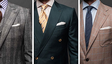 Types of suit shoulder styles