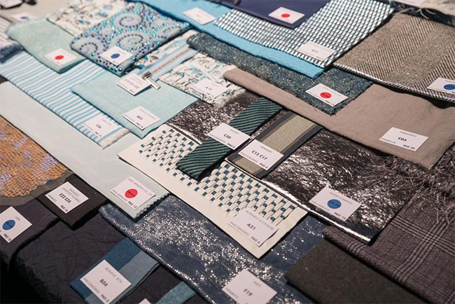 Sustainable fabrics were shown during Milano Unica 26th edition