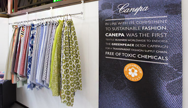 Eco friendly Canepa textiles Spring/Summer 2019 collection presented at Milano Unica