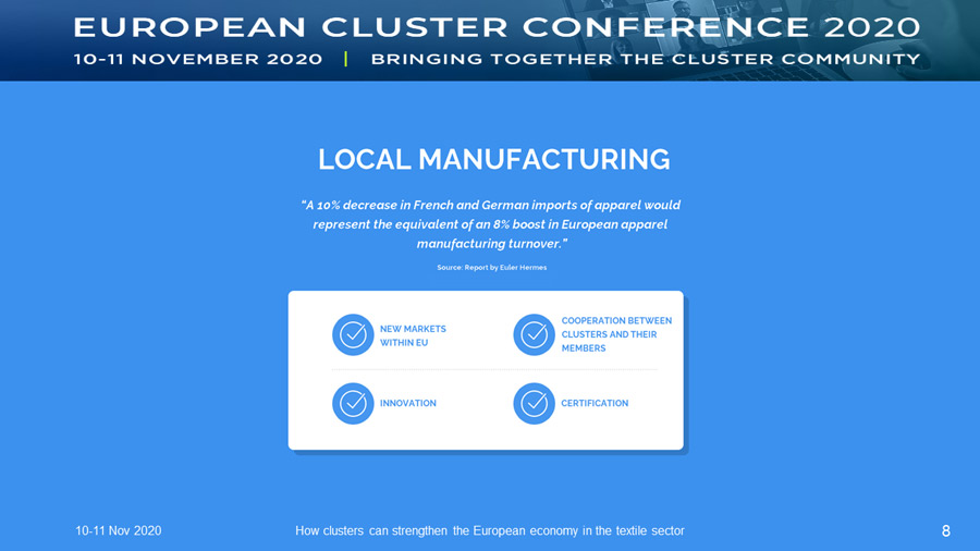 How clusters can strengthen the European economy in the textile sector