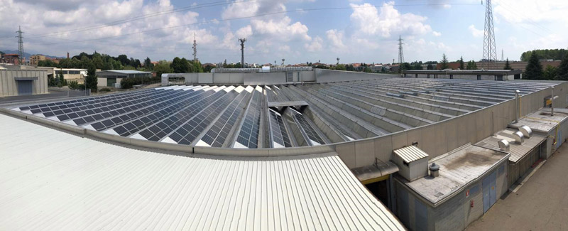 Marchi & Fildi Group with a positive balance for 10 years of the photovoltaic installation