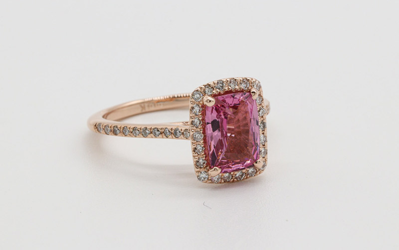 Morganite rings