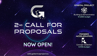 GALACTICA second call for proposals is now open with 1.64 M€ to support new value chains of European innovative SMEs