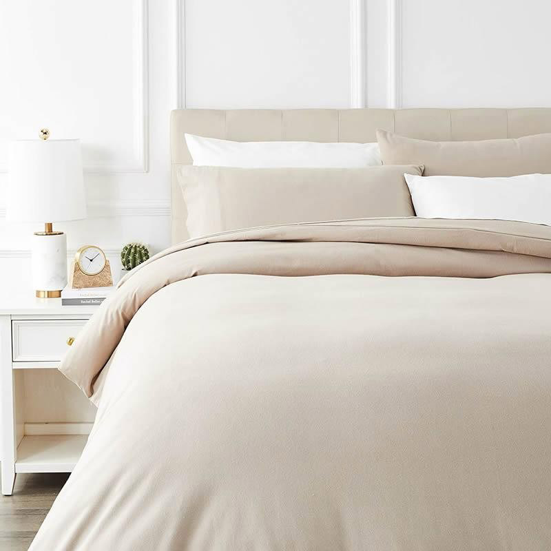 Wholesale of Flannel Duvet Cover Set - Taupe