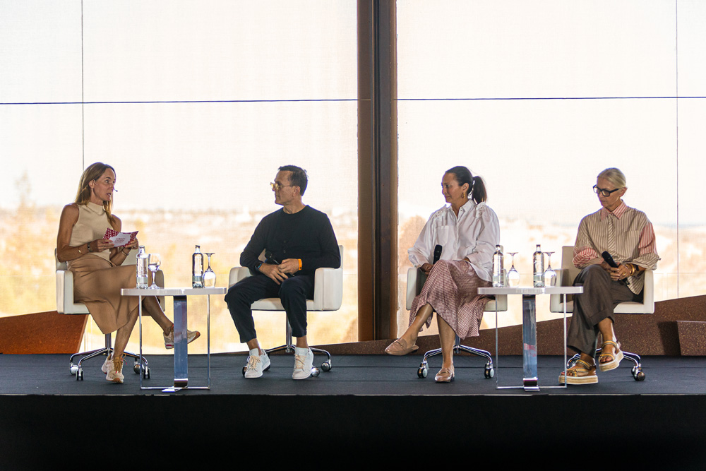 Bianca Lang-Bognar (Brookmedia), Steven Kolb (CEO, Council of Fashion Designers of America), Caroline Rush (CEO, British Fashion Council), Christiane Arp (Fashion Council Germany)