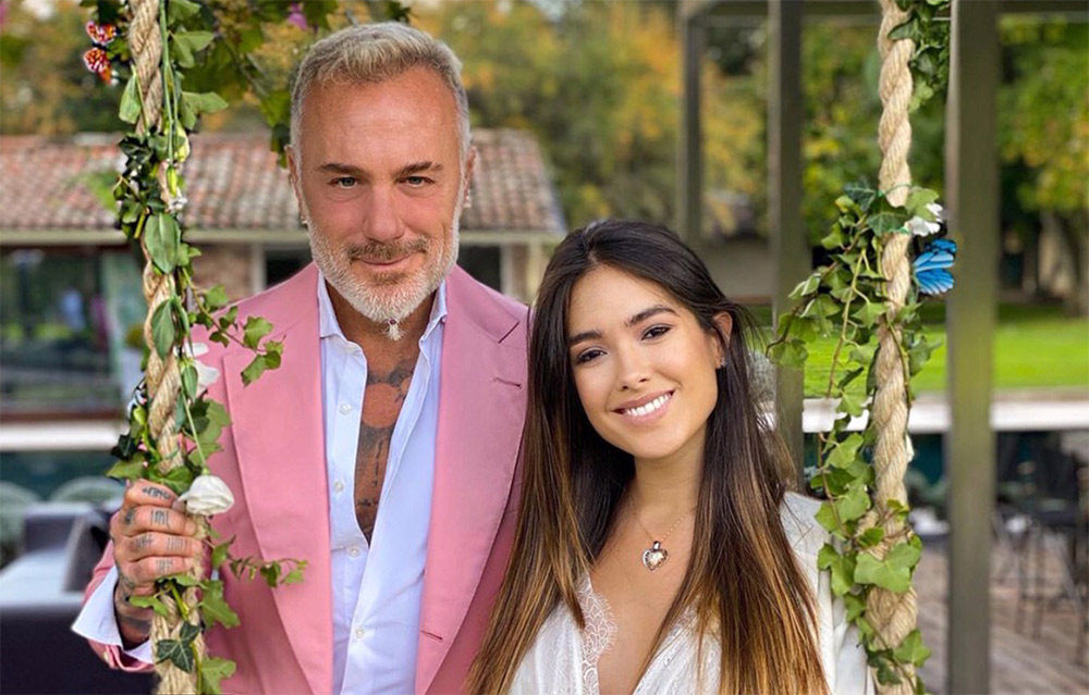 Gianluca Vacchi and Sharon Fonseca