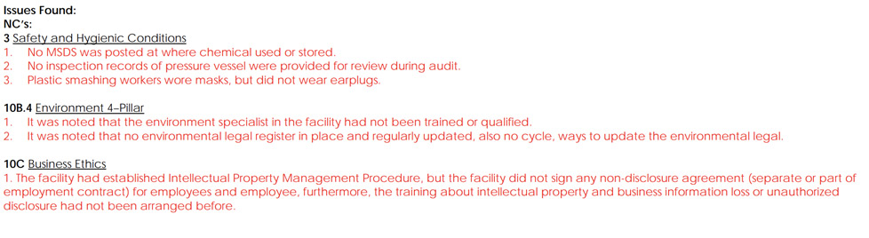 SMETA Audit Report