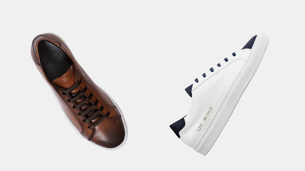 Leather sneakers