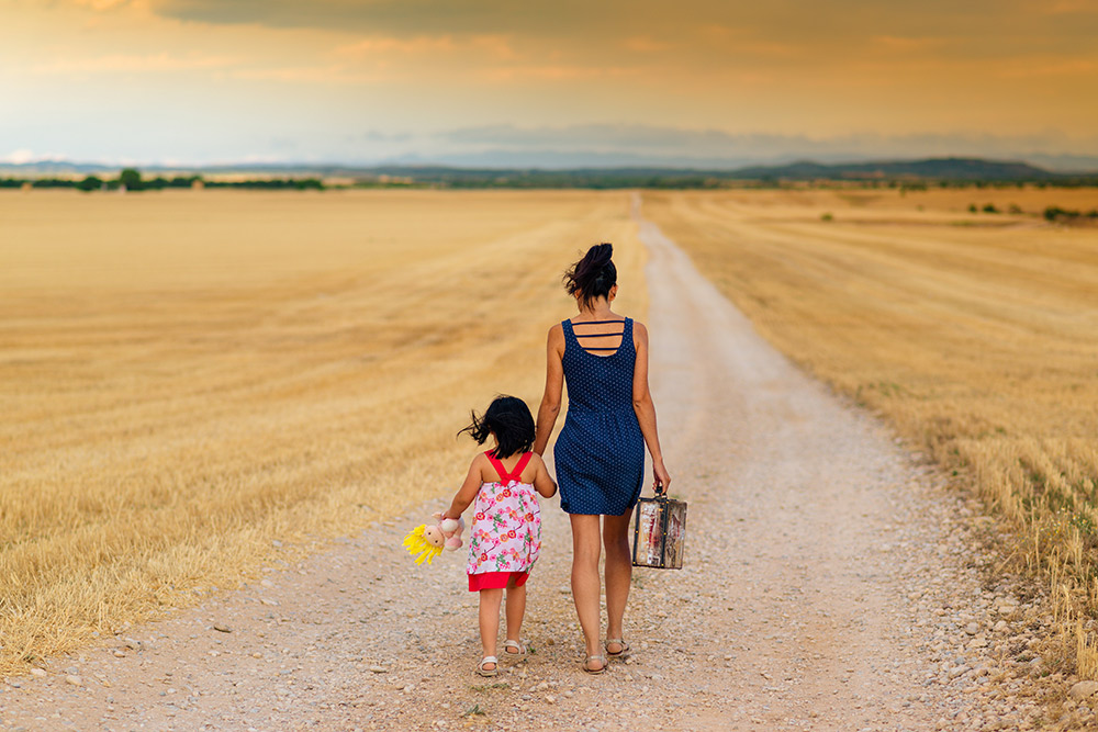 A parent who starts walking more
