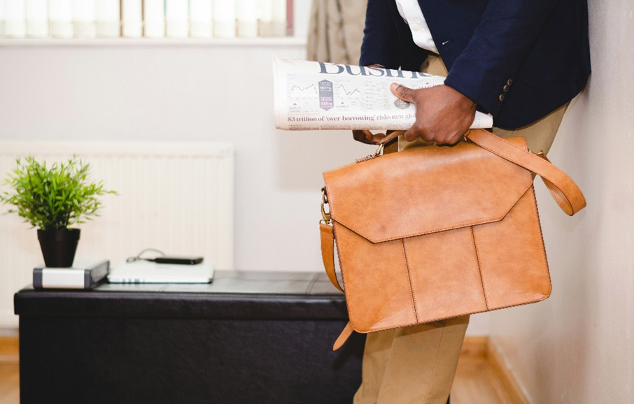 Leather bag for men