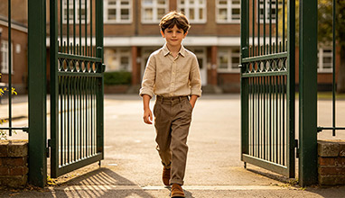 From the Runway to Recess: How High-End Children's Wear Is Sweeping Campus Fashion